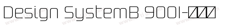 Design SystemB 900I字体转换